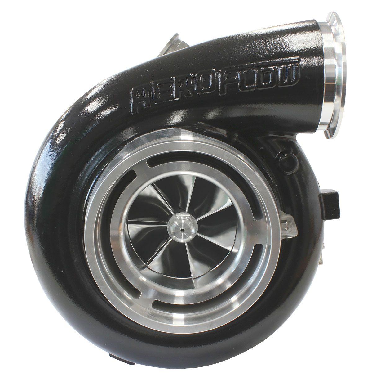 Aeroflow BOOSTED 102102 V-Band 1.22 Turbocharger 2500HP, Hi Temp Black Finish (AF8006-6022BLK) AF8006-6022BLK
