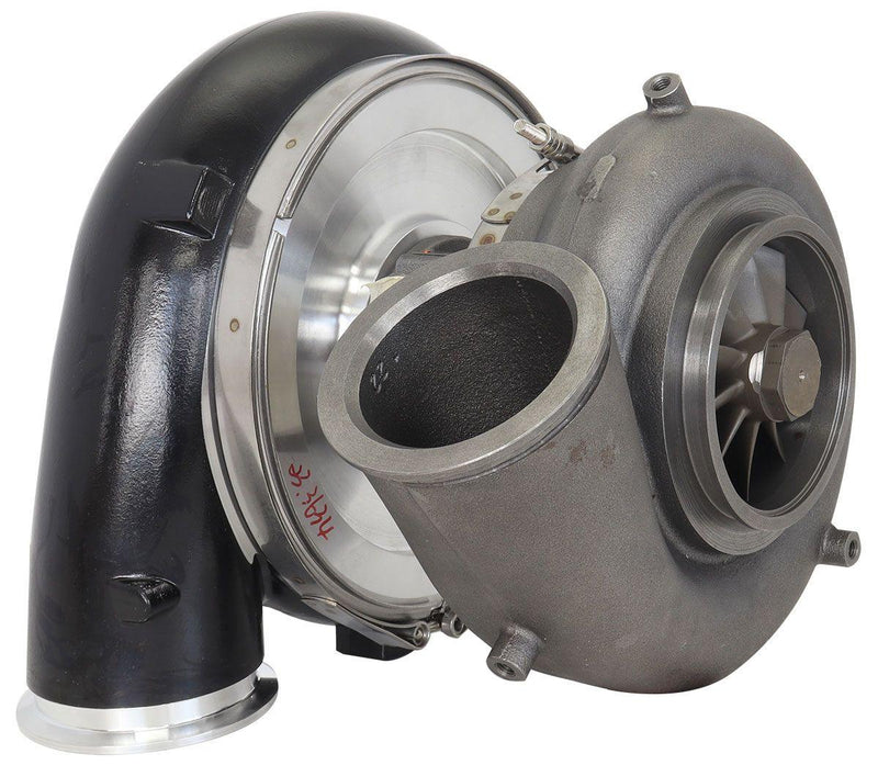 Aeroflow BOOSTED 106102 V-Band 1.22 Turbocharger 2500HP, Hi Temp Black Finish (AF8006-6023BLK)