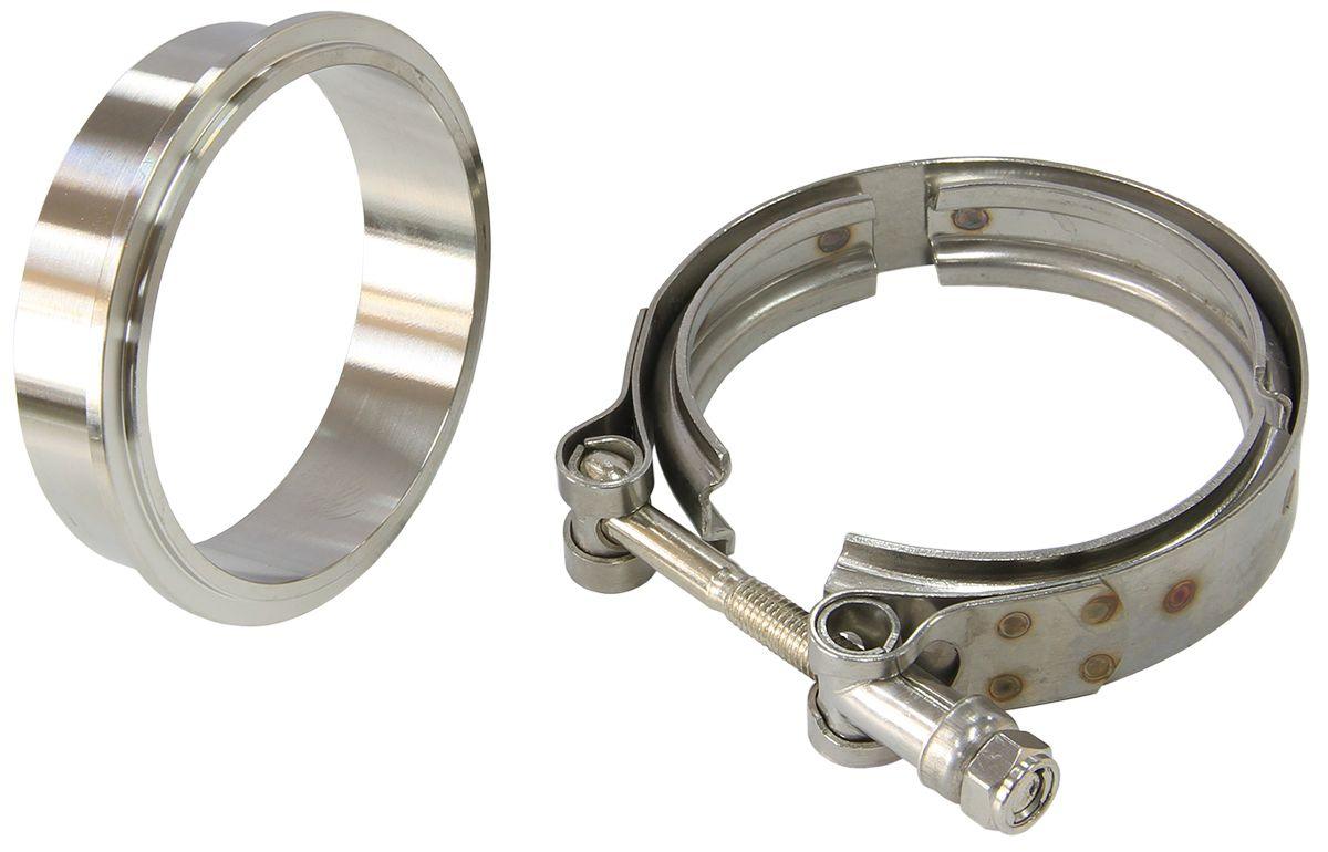 Aeroflow Boosted Turbine Outlet 3.5" O.D Stainless Steel V-Band Kit (AF8080-1000) AF8080-1000
