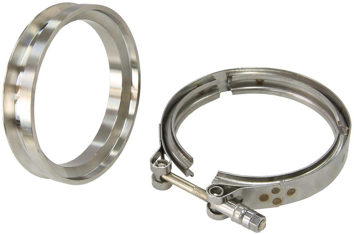Aeroflow Boosted Turbine Outlet 4.24" O.D Stainless Steel V-Band Kit (AF8080-1004) AF8080-1004