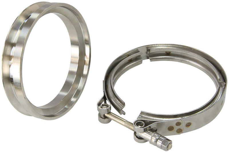 Aeroflow Boosted Turbine Outlet 4.24" O.D Stainless Steel V-Band Kit (AF8080-1004) AF8080-1004