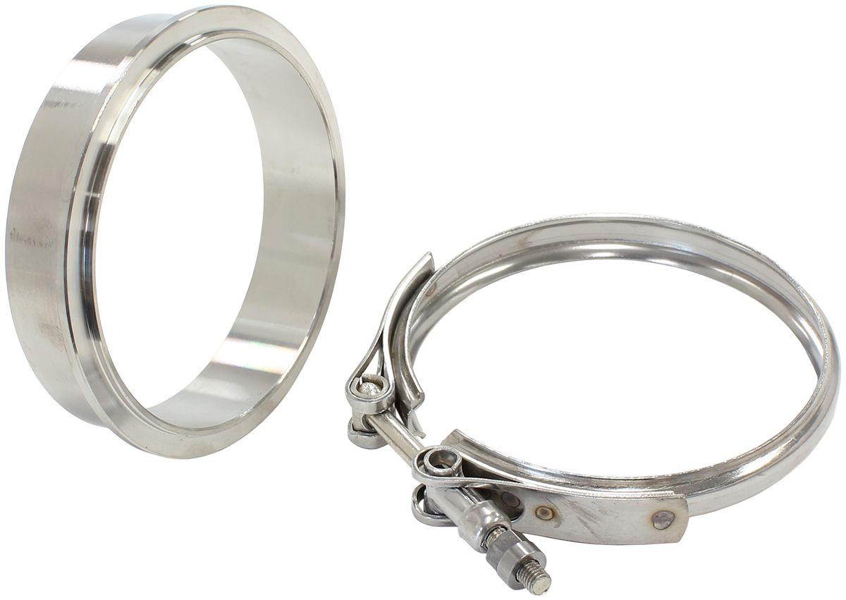 Aeroflow Boosted Turbine Outlet 4.50" O.D Stainless Steel V-Band Kit (AF8080-1012) AF8080-1012