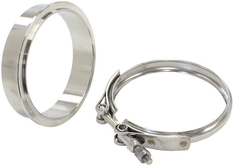 Aeroflow Boosted Turbine Outlet 4.50" O.D Stainless Steel V-Band Kit (AF8080-1012) AF8080-1012