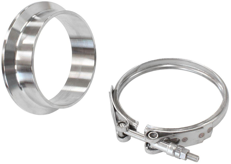 Aeroflow Boosted Turbine Outlet 4.25" O.D Stainless Steel V-Band Kit (AF8080-1020) AF8080-1020