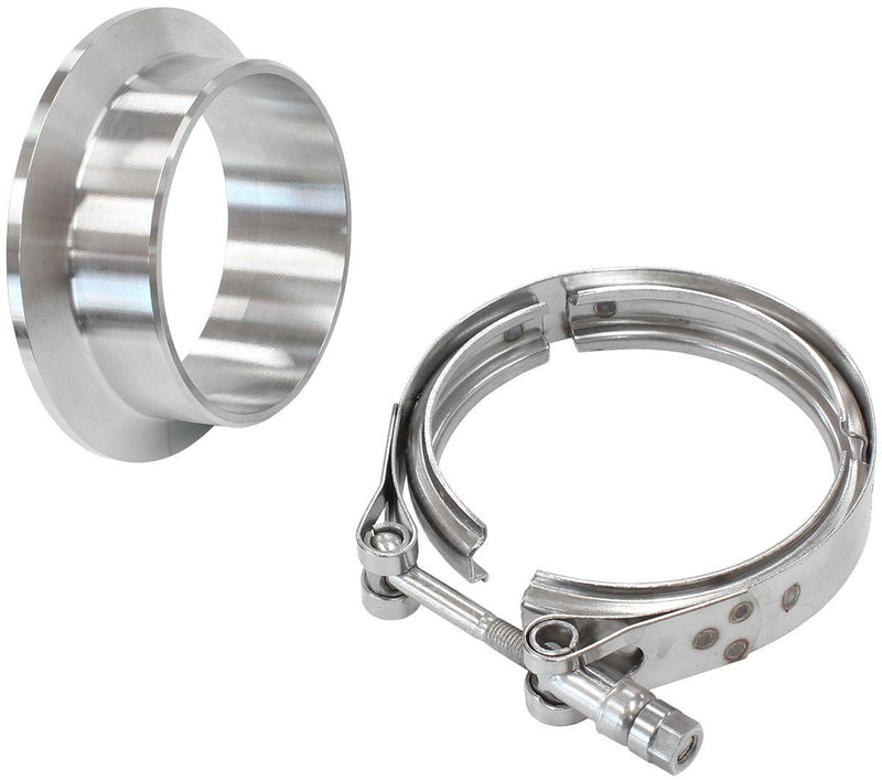 Aeroflow Boosted Turbine Inlet 3.79" O.D Stainless Steel V-Band Kit (AF8080-1021) AF8080-1021