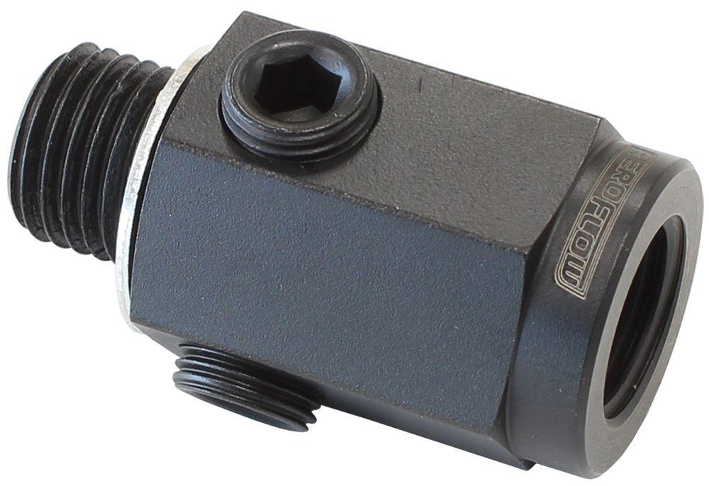 Aeroflow Metric Extension with 1/8" Port - Steel (AF810-M14-02-ST) AF810-M14-02-ST
