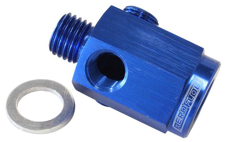Aeroflow Metric Extension with 1/8" Port (AF810-M14-02) AF810-M14-02