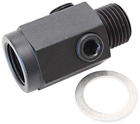 Aeroflow Metric Extension with 1/8" Port - Steel (AF810-M16-02-ST) AF810-M16-02-ST