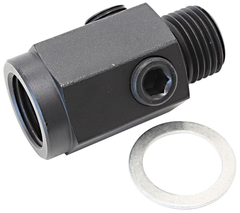 Aeroflow Metric Extension with 1/8" Port - Steel (AF810-M16-02-ST) AF810-M16-02-ST