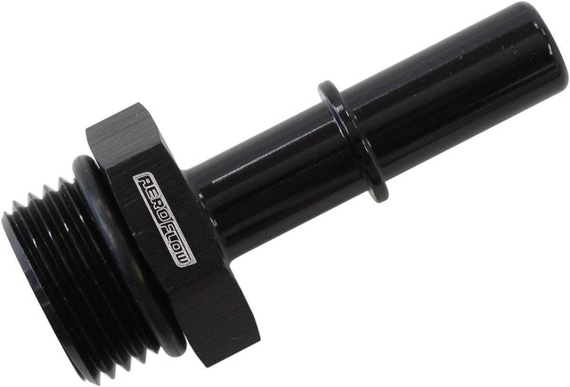 Aeroflow 3/8" Push On EFI to -8 ORB Male Fitting (AF811-08-06BLK) AF811-08-06BLK