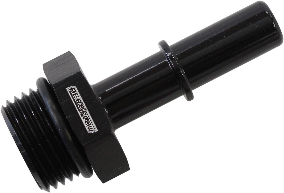 Aeroflow 3/8" Push On EFI to -10 ORB Male Fitting (AF811-10-06BLK) AF811-10-06BLK