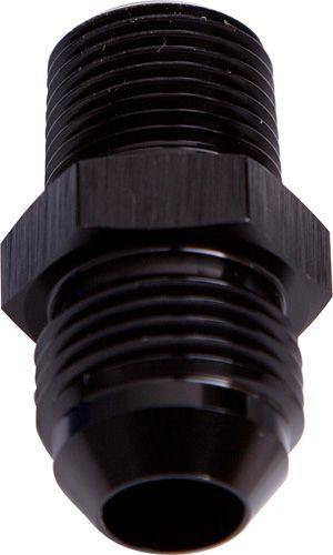 Aeroflow NPT to Straight Male Flare Adapter 3/8" to -6AN (AF816-06-06BLK) AF816-06-06BLK