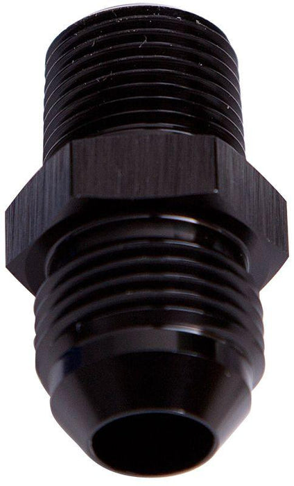 Aeroflow NPT to Straight Male Flare Adapter 1/4" to -6AN (AF816-06BLK)