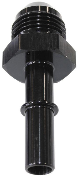 Aeroflow Push-In EFI Fuel Fitting -6AN Push-on to 3/8" Male Hard Tube (AF817-02BLK)