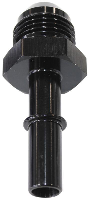 Aeroflow Push-In EFI Fuel Fitting -8AN Push-on to 3/8" Male Hard Tube (AF817-03BLK) AF817-03BLK