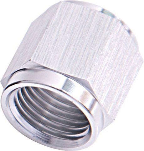Aeroflow -6AN to 3/8" Aluminium Tube Nut - Silver Finish (AF818-06S) AF818-06S