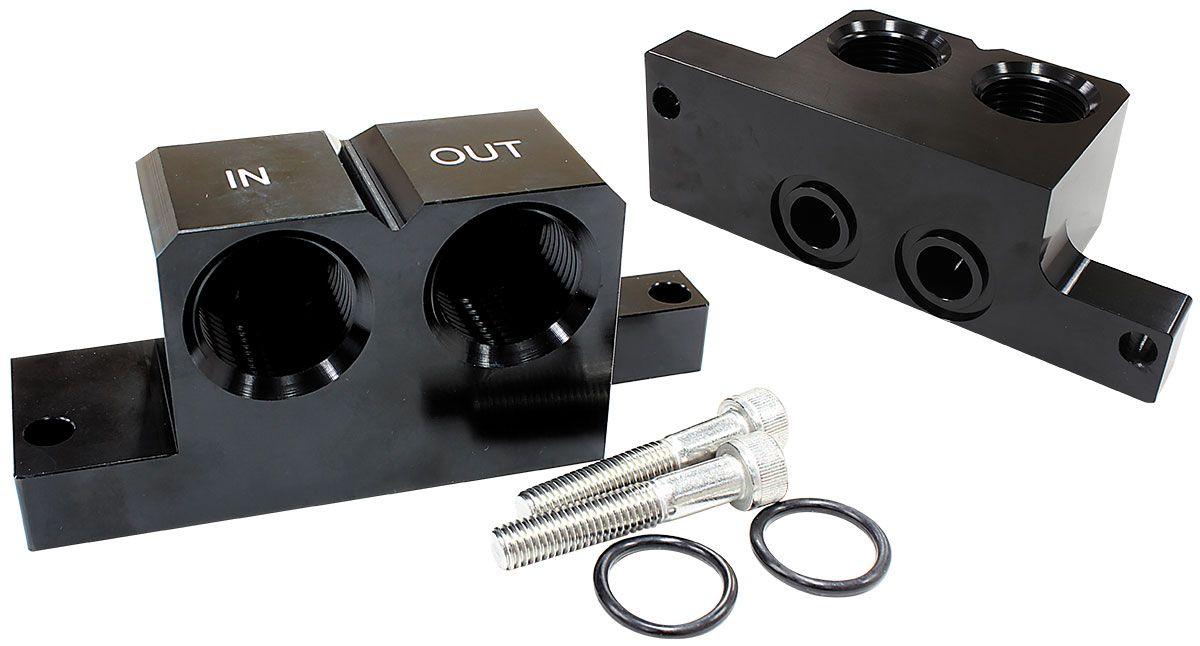 Aeroflow 90° Oil Block Adapter (AF82-2009) AF82-2009