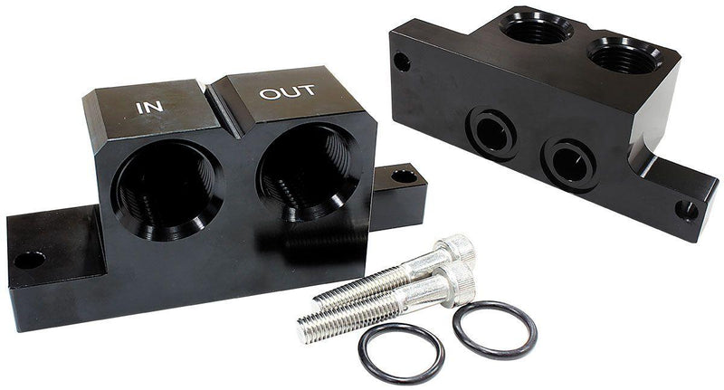 Aeroflow 90° Oil Block Adapter (AF82-2009) AF82-2009