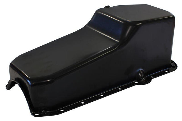 Aeroflow Chevrolet R/H Dipstick Standard Replacement Oil Pan, Black Finish (AF82-9092BLK) AF82-9092BLK