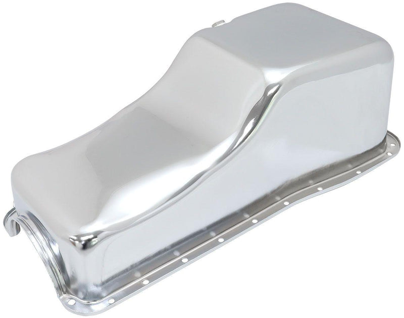 Aeroflow Ford Big Block Standard Replacement Oil Pan, Chrome Finish (AF82-9343C) AF82-9343C