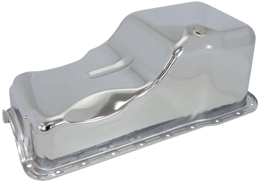 Aeroflow Ford 351 Windsor Standard Replacement Oil Pan, Chrome Finish (AF82-9532C)