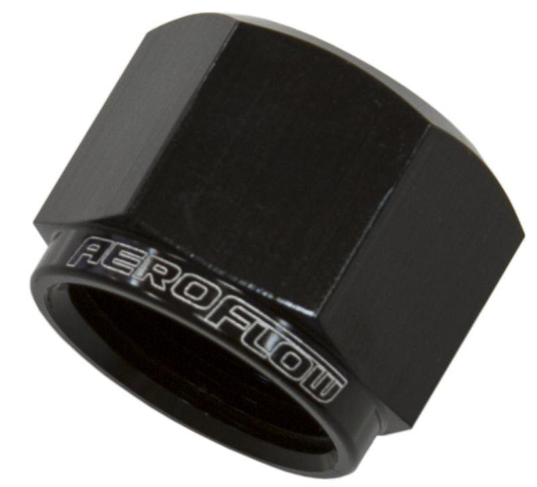 Aeroflow AN Flare Cap -12AN (AF820-12BLK)