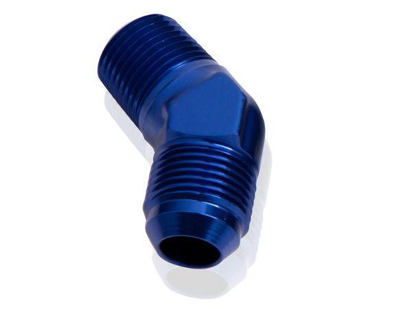 Aeroflow 45° NPT to Male Flare Adapter 1/4" to -4AN (AF823-04-04)