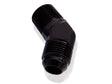 Aeroflow 45° NPT to Male Flare Adapter 1" to -20AN (AF823-16-20BLK) AF823-16-20BLK