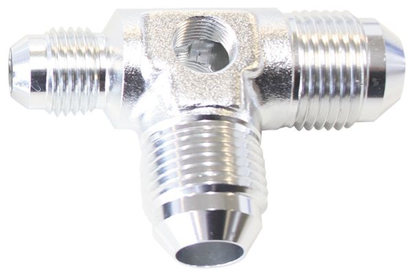 Aeroflow Flare AN Stepped Tee with 1/8" NPT Ports (AF824-06-08S)