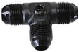 Aeroflow Flare AN Tee -6AN (AF824-06PBLK) AF824-06PBLK