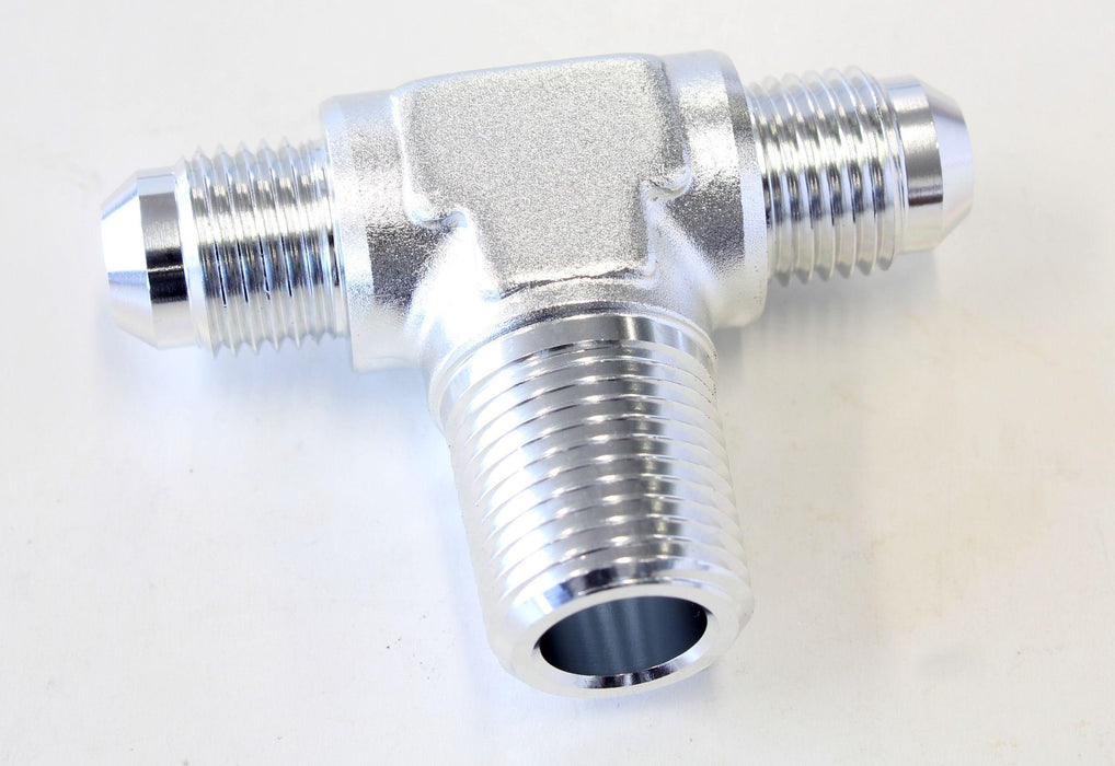 Aeroflow Tee with NPT On Side 3/8" to -6AN (AF825-06-06S)