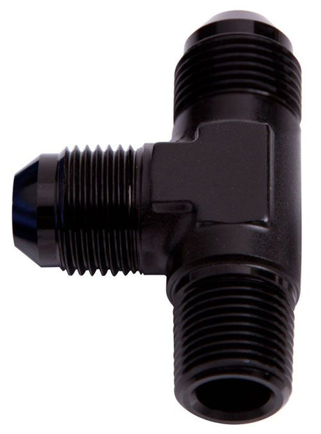 Aeroflow Tee with NPT On Run 1/8" to -3AN (AF826-03BLK)