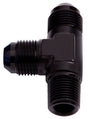Aeroflow Tee with NPT On Run 1/8" to -3AN (AF826-03BLK)