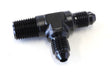 Aeroflow Tee with NPT On Run 1/4" to -4AN (AF826-04-04BLK) AF826-04-04BLK