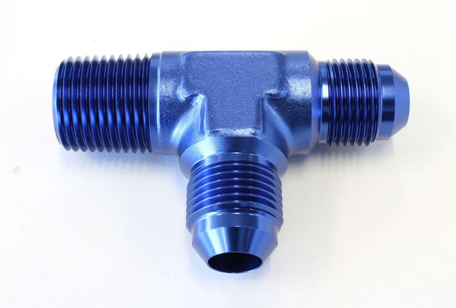 Aeroflow Tee with NPT On Run 1/2" to -8AN (AF826-08-08) AF826-08-08