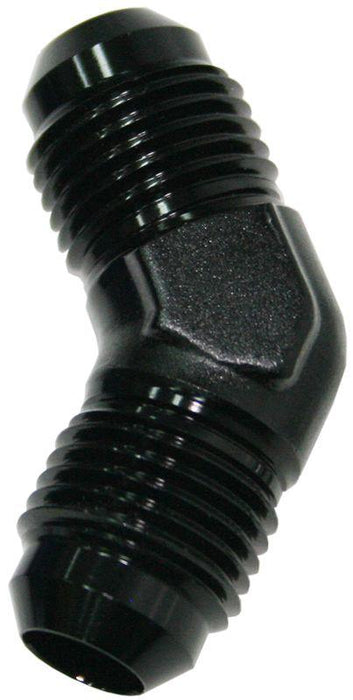 Aeroflow 45° Male Flare Union -4AN (AF827-04BLK)