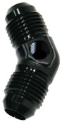 Aeroflow 45° Male Flare Union -6AN (AF827-06PBLK) AF827-06PBLK