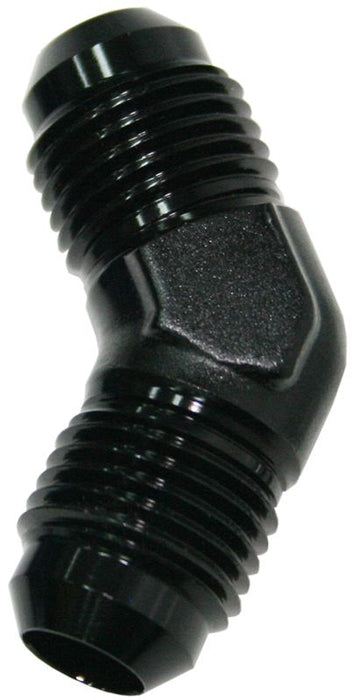 Aeroflow 45° Male Flare Union -8AN (AF827-08BLK)