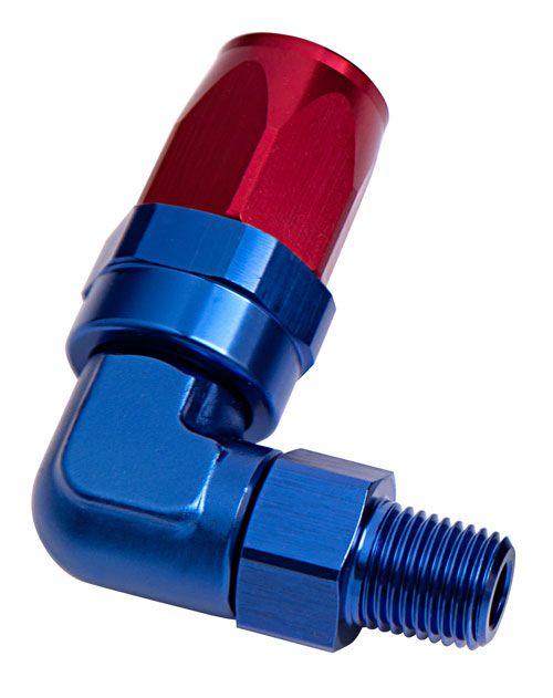 Aeroflow Male NPT Taper Swivel 90° Hose End 3/8" to -10AN (AF829-10-06) AF829-10-06