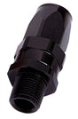 Aeroflow Male NPT Taper Swivel Straight Hose End 1/8" to -6AN (AF830-06-02BLK) AF830-06-02BLK