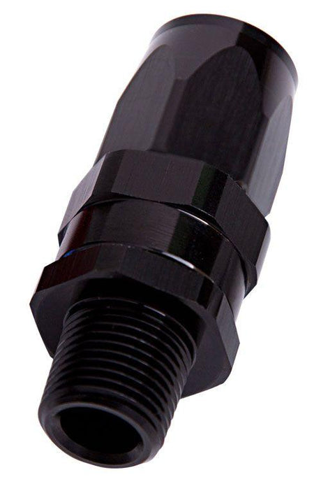 Aeroflow Male NPT Taper Swivel Straight Hose End 3/4" to -16AN (AF830-16-12BLK) AF830-16-12BLK