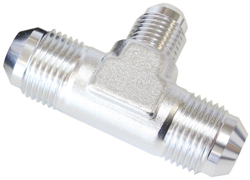 Aeroflow Flare AN Stepped Tee -6AN with -4AN on the side (AF831-04-06S) AF831-04-06S
