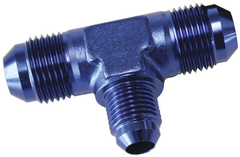 Aeroflow Flare AN Stepped Tee -6AN with -4AN on the side (AF831-04-06) AF831-04-06