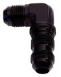 Aeroflow 90° AN Bulkhead -12AN (AF833-12BLK) AF833-12BLK