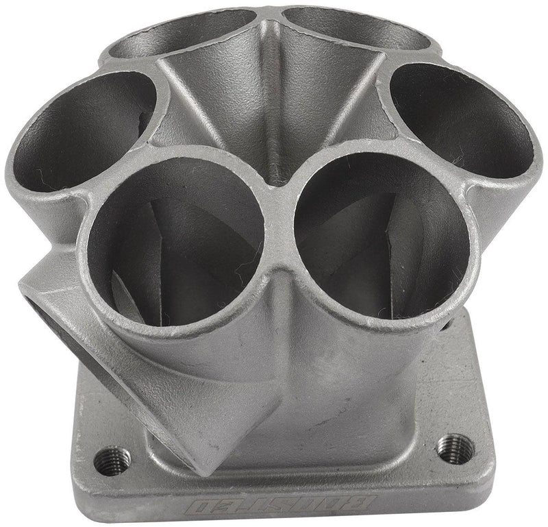 Aeroflow 6 into 1 Round Turbo Merge Collector, T3 Single Entry Flange (AF8347-4000) AF8347-4000
