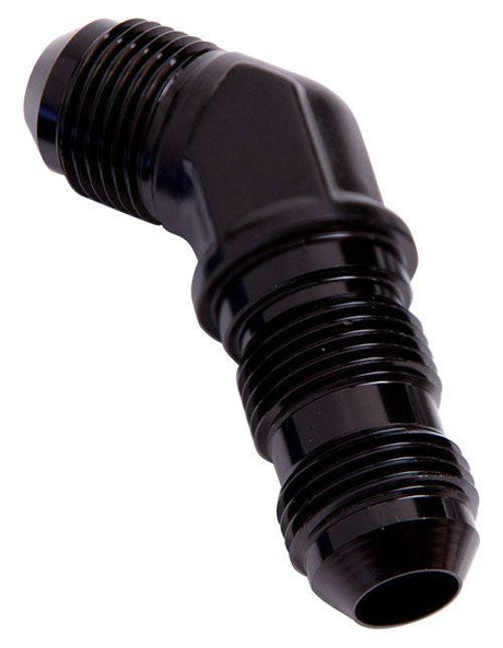 Aeroflow 45° AN Bulkhead -6AN (AF837-06BLK) AF837-06BLK