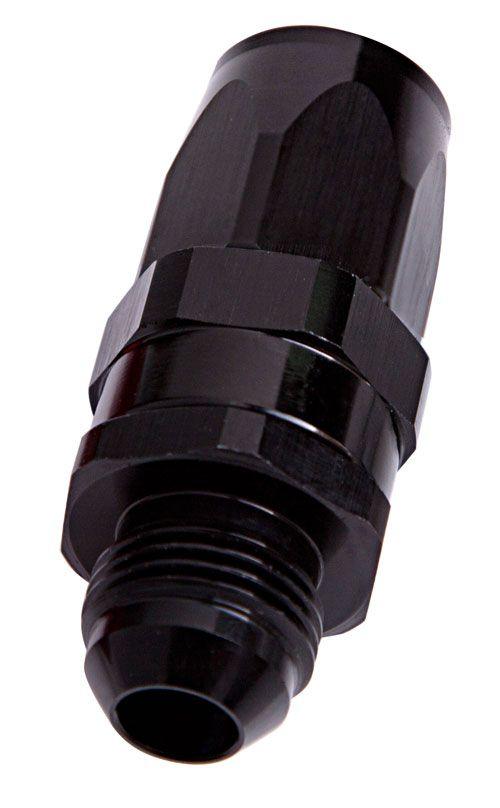 Aeroflow Male AN Taper Swivel Straight Hose End -6AN to -6AN (AF840-06BLK) AF840-06BLK