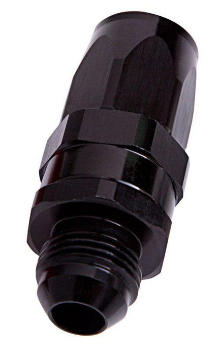 Aeroflow Male AN Taper Swivel Straight Hose End -6AN to -6AN (AF840-06BLK)