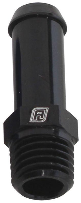 Aeroflow Male NPT to Barb Straight Adapter 1/16" to 1/4" (AF841-04-01BLK)