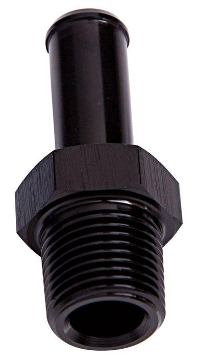 Aeroflow Male NPT to Barb Straight Adapter 1/8" to 1/4" (AF841-04BLK)